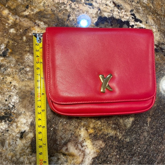 Vintage Paloma Picasso Scarlet Crossbody Bag with Gold Accent - Picture 7 of 10